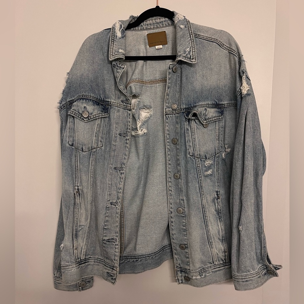 American Eagle Outfitters Light Blue Denim Jacket
